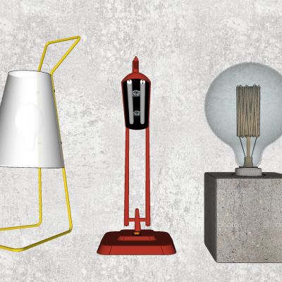 现代简约台灯灯泡组合