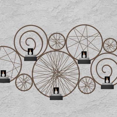 现代铁艺异形壁灯烛灯