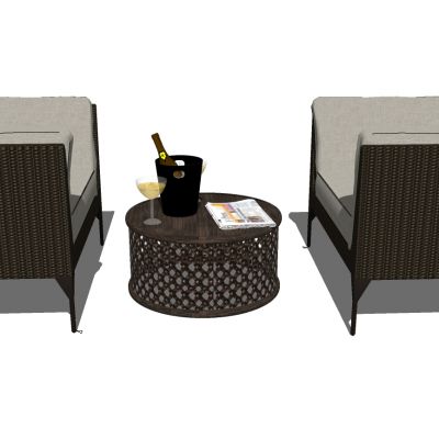 户外编织藤编沙发椅