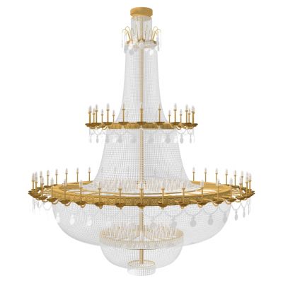 欧式法式美式大型水晶吊灯铁艺吊灯