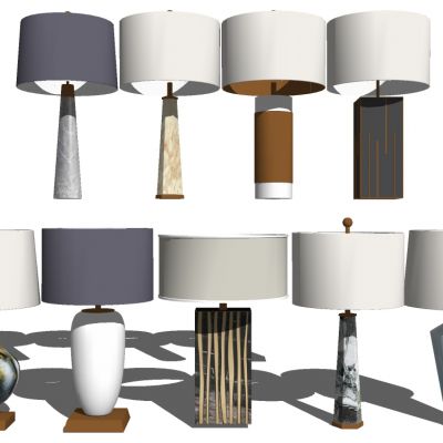 现代新中式台灯吊灯