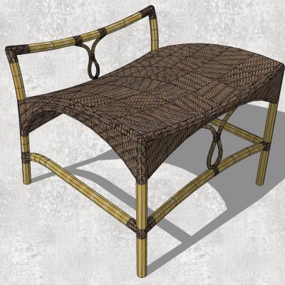 户外休闲藤编竹编藤椅