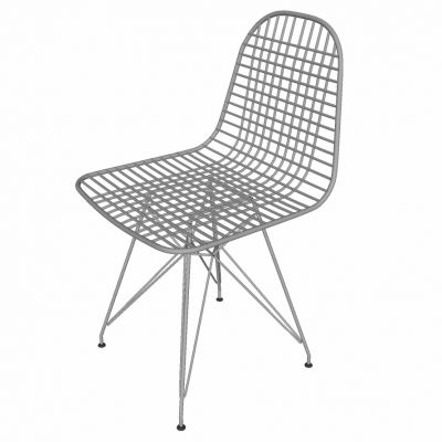 现代铁艺铁丝休闲椅