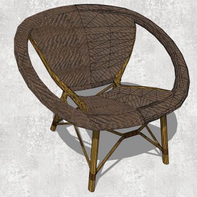 户外休闲藤编竹编藤椅