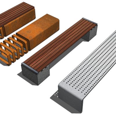 户外公园公共座椅