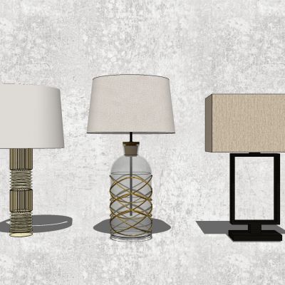 现代简欧式新中式台灯组合