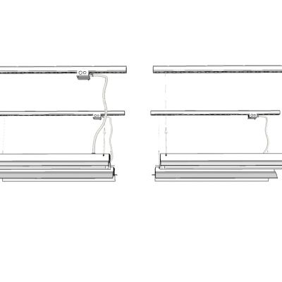 办公室吊灯格栅灯