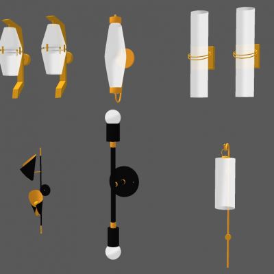 新中式现代轻奢金属壁灯