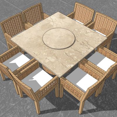 户外藤编竹编餐桌椅