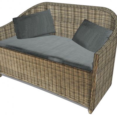 户外阳台藤编竹编编织休闲沙发家具