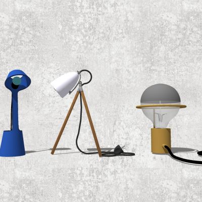 现代台灯组合