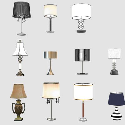 欧式美式台灯