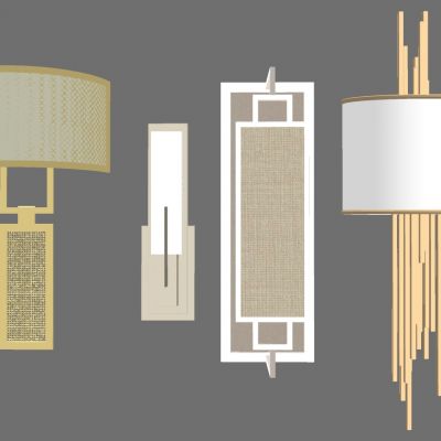 新中式壁灯金属壁灯轻奢壁灯