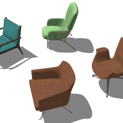 北欧现代单人休闲沙发椅