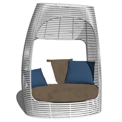 户外藤编编织休闲沙发