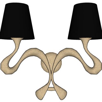 现代异形时尚木质壁灯