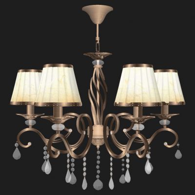 欧式美式法式轻奢金属铁艺水晶吊灯