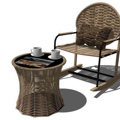 户外休闲藤编竹编藤椅