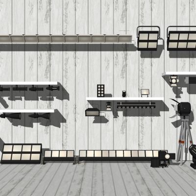 现代导轨射灯轨道射灯舞台射灯灯具组合