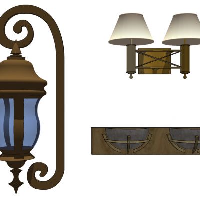 美式欧式铁艺壁灯庭院灯