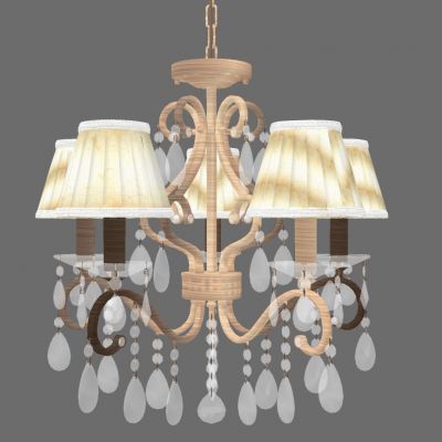 欧式美式法式轻奢金属铁艺水晶吊灯