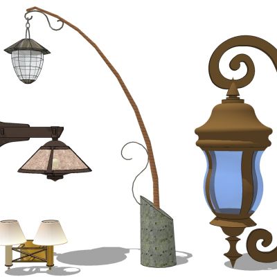 美式欧式铁艺壁灯庭院灯