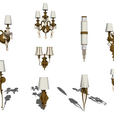 欧式美式法式铁艺金属户壁灯