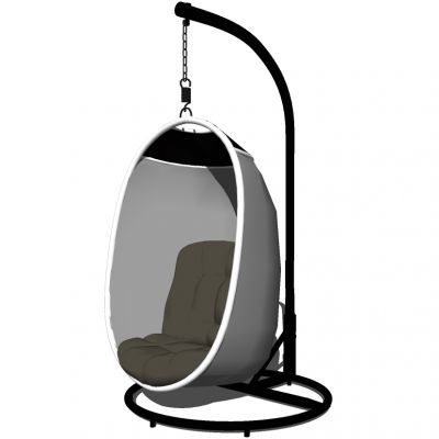 户外吊床吊椅SU模型