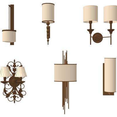 欧式铁艺雕花金属壁灯组合