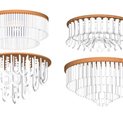 现代新中式水晶吸顶灯