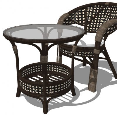 户外阳台藤编竹编编织休闲椅