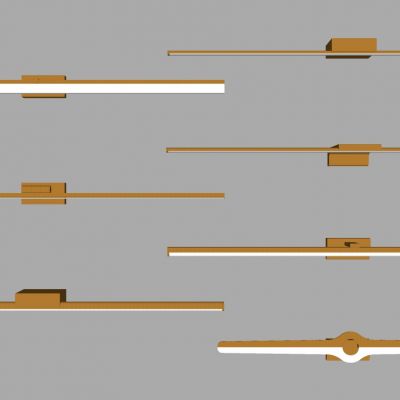 现代简约金属长条壁灯走廊过道门前围墙壁灯镜前灯