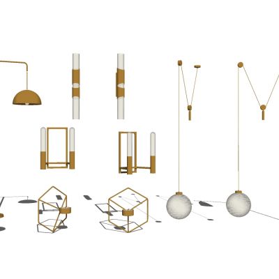 现代简约金属壁灯吸顶灯落地灯