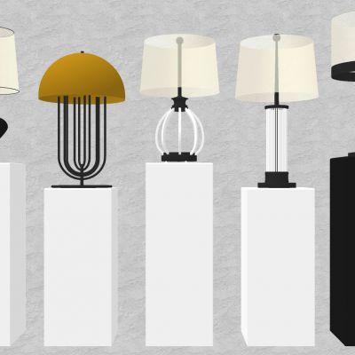 后现代欧式美式简约玻璃金属铁艺台灯卧室客厅床头灯