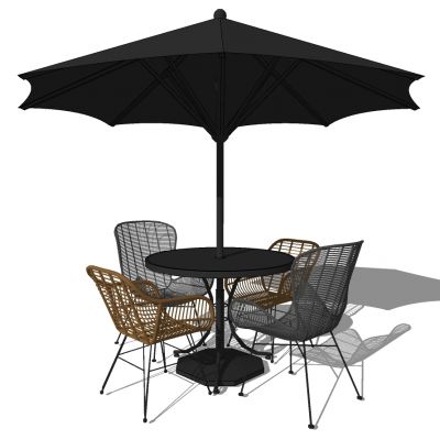 铁艺藤编户外休闲椅