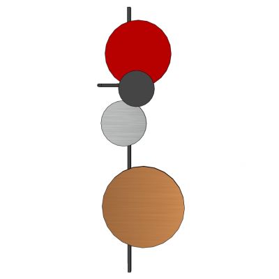 现代简约金属片儿童房壁灯
