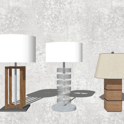 现代新中式简约台灯组合