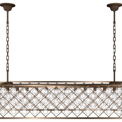 现代轻奢简欧式金属小灯泡水晶吊灯