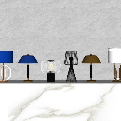 现代台灯床头灯组合