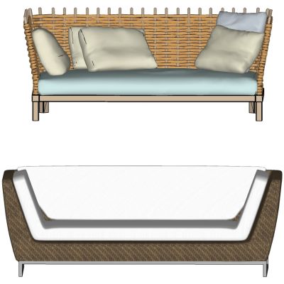 户外藤编沙发编织户外休闲沙发藤编座椅