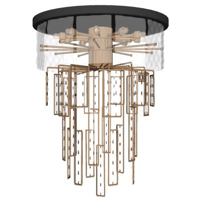 现代新中式水晶吸顶吊灯