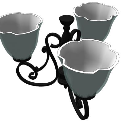 欧式美式铁艺壁灯