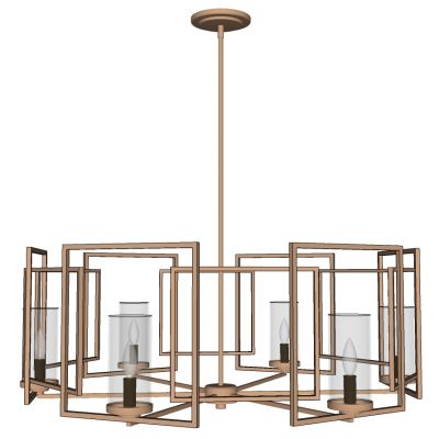 新中式水晶铁艺吊灯