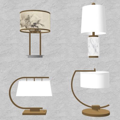 新中式古典台灯组合