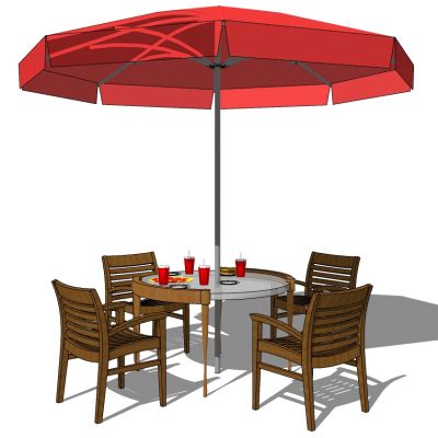 户外休闲木桌椅