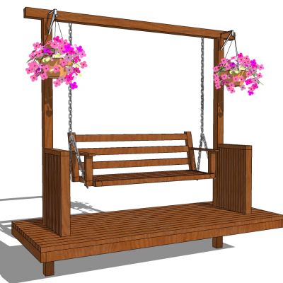 户外座椅SU模型