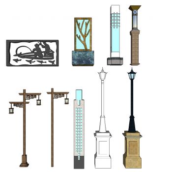 中式户外路灯景观灯