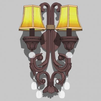 欧式金属铁艺壁灯组合