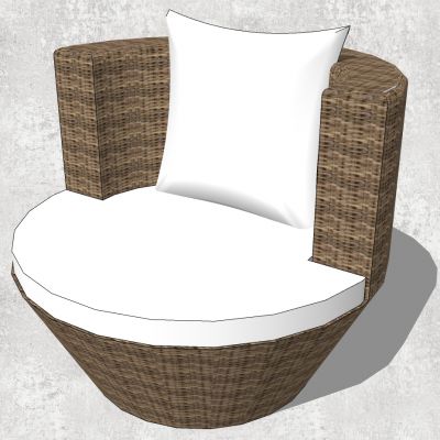 东南亚户外藤编编织竹编席编沙发