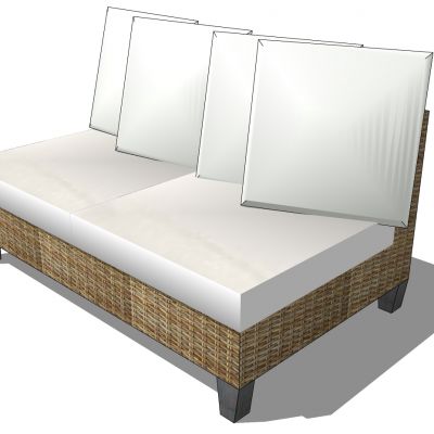 东南亚户外藤编编织竹编席编沙发